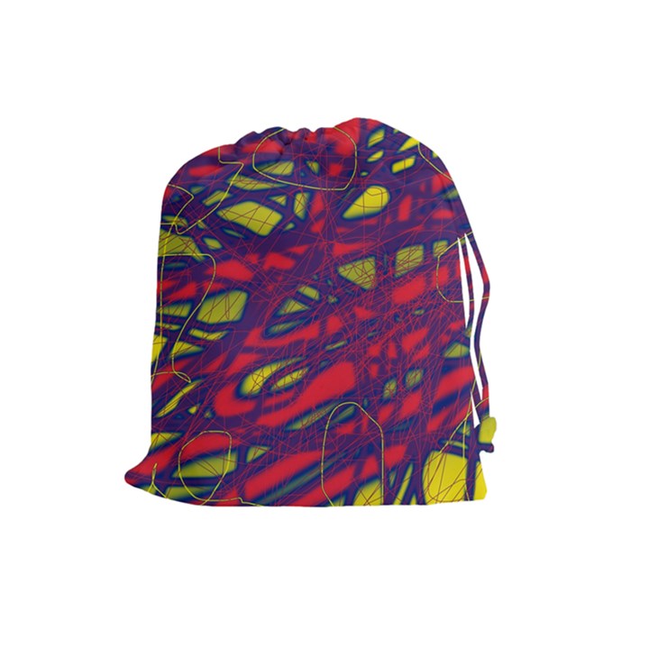 Abstract high art Drawstring Pouches (Large) 