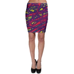 Abstract High Art Bodycon Skirt