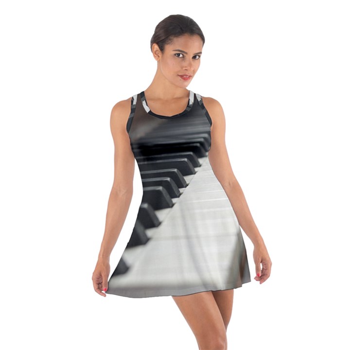 Piano Keys  Cotton Racerback Dress