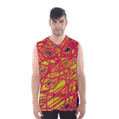 Orange Neon Men s Basketball Tank Top