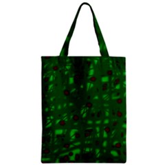 Green  Zipper Classic Tote Bag