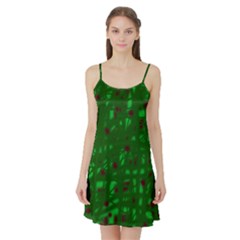 Green  Satin Night Slip