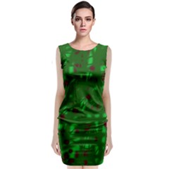 Green  Classic Sleeveless Midi Dress