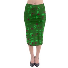 Green  Midi Pencil Skirt