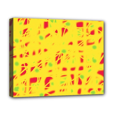 Yellow And Red Deluxe Canvas 20  X 16   by Valentinaart