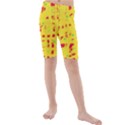 Yellow and red Kid s Mid Length Swim Shorts View1