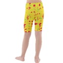 Yellow and red Kid s Mid Length Swim Shorts View2