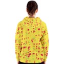 Yellow and red Women s Zipper Hoodie View2