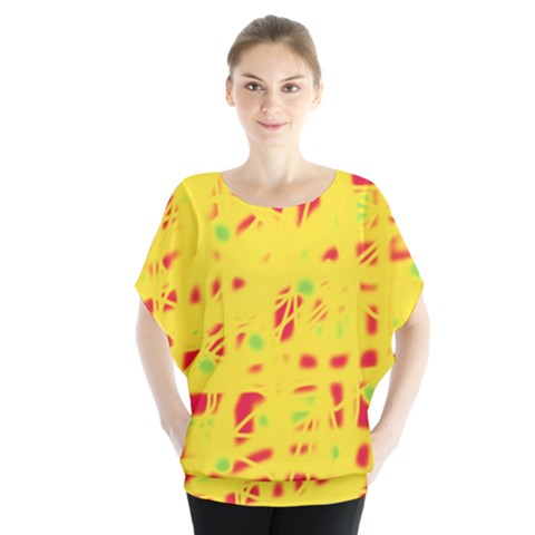 Yellow And Red Blouse by Valentinaart