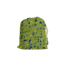 Green And Blue Drawstring Pouches (small) 