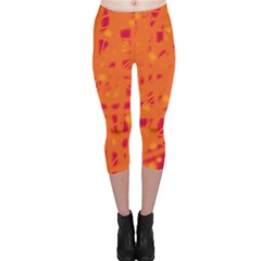 Orange Capri Leggings 