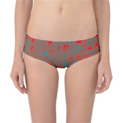 Red And Brown Classic Bikini Bottoms