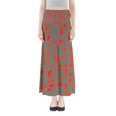 Red And Brown Maxi Skirts