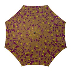 Brown And Purple Golf Umbrellas