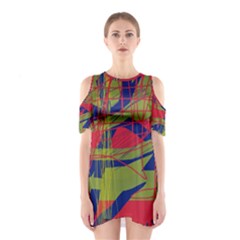 High Art By Moma Cutout Shoulder Dress