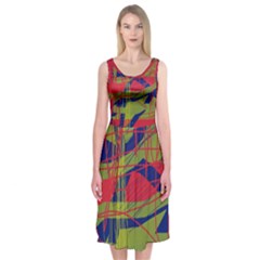 High Art By Moma Midi Sleeveless Dress