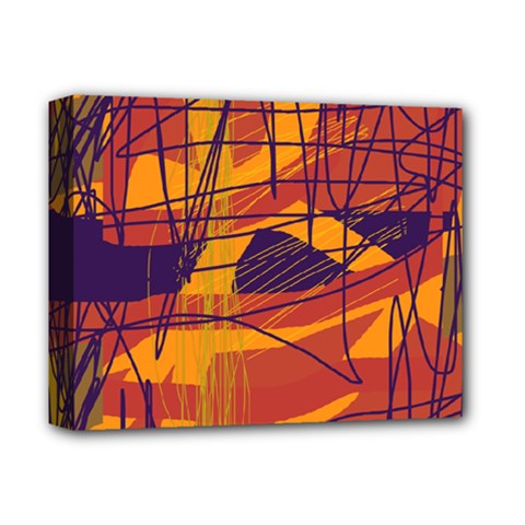 Orange High Art Deluxe Canvas 14  X 11 