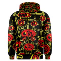 Red And Yellow Hot Design Men s Zipper Hoodie