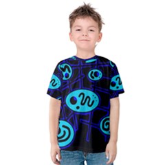 Blue Decorative Design Kid s Cotton Tee