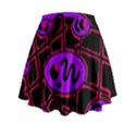 Purple and red abstraction Mini Flare Skirt View2