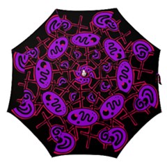 Purple And Red Abstraction Straight Umbrellas by Valentinaart