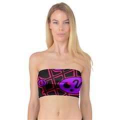 Purple And Red Abstraction Bandeau Top by Valentinaart