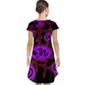 Purple and red abstraction Cap Sleeve Nightdress View2