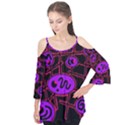 Purple and red abstraction Flutter Tees View1