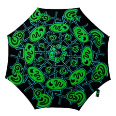 Green And Blue Abstraction Hook Handle Umbrellas (medium)