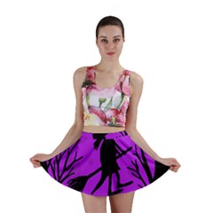 Halloween Witch - Purple Moon Mini Skirt