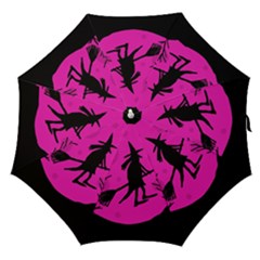 Halloween Witch - Pink Moon Straight Umbrellas