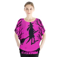 Halloween Witch - Pink Moon Blouse