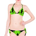 Halloween witch - green moon Bikini Set View1