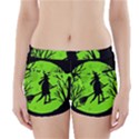 Halloween witch - green moon Boyleg Bikini Wrap Bottoms View1