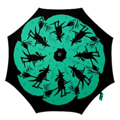 Halloween Witch - Cyan Moon Hook Handle Umbrellas (large)