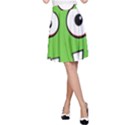 Halloween Frankenstein - green A-Line Skirt View1