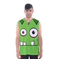 Halloween Frankenstein - Green Men s Basketball Tank Top