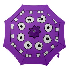 Halloween Frankenstein - Purple Hook Handle Umbrellas (medium)