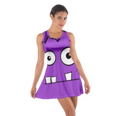 Halloween Frankenstein - Purple Cotton Racerback Dress