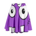 Halloween Frankenstein - Purple High Waist Skirt View1