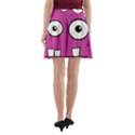 Halloween Frankenstein - pink A-Line Pocket Skirt View2