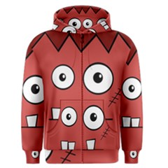 Halloween Frankenstein - Red Men s Zipper Hoodie