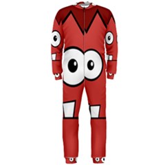 Halloween Frankenstein - Red Onepiece Jumpsuit (men)  by Valentinaart