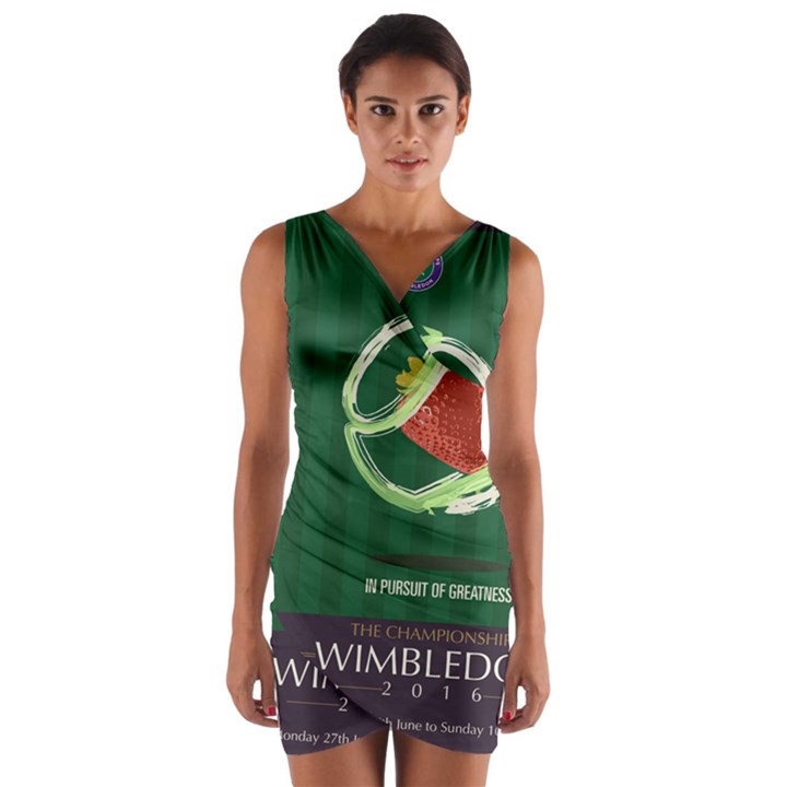 Wimbledon 2016  Wrap Front Bodycon Dress