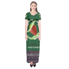 Wimbledon 2016  Short Sleeve Maxi Dress by AnshK