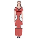 Halloween Frankenstein - Red Short Sleeve Maxi Dress View1