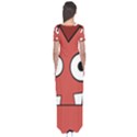 Halloween Frankenstein - Red Short Sleeve Maxi Dress View2