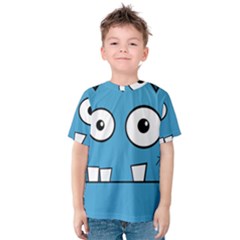 Halloween Frankenstein - Blue Kid s Cotton Tee