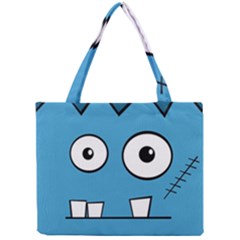 Halloween Frankenstein - Blue Mini Tote Bag by Valentinaart