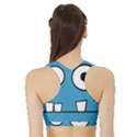 Halloween Frankenstein - Blue Sports Bra with Border View2